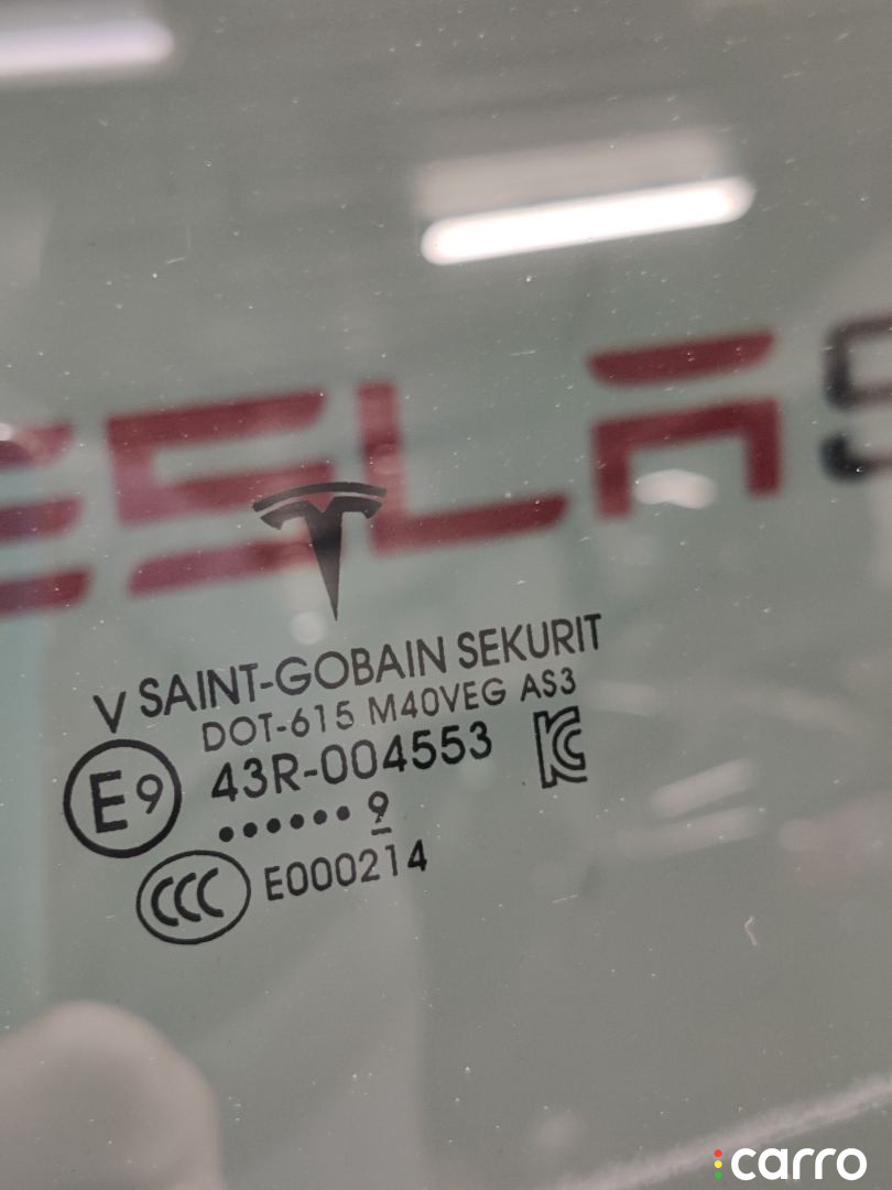 1052717-00-D стекло двери задней левой Tesla Model X 2019г. - фото №2