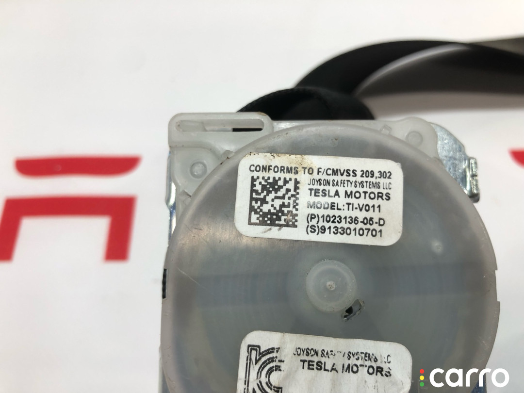 1023136-00-C, 1022115-00-B Ремень безопасности задний правый нижний Tesla Model S 2019г. - фото №4