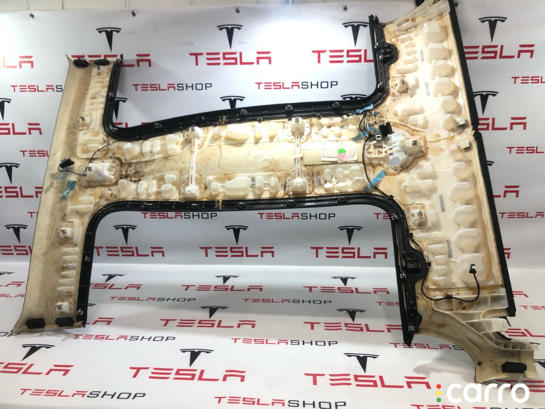 1032437-00-F, 1053921-06-K Обшивка потолка Tesla Model X 2019г. - фото №4