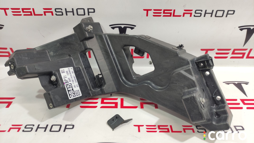 1043357-00-F, 1048807-00-A крепление фары (кронштейн фары) левой Tesla Model X 2018г. - фото №1