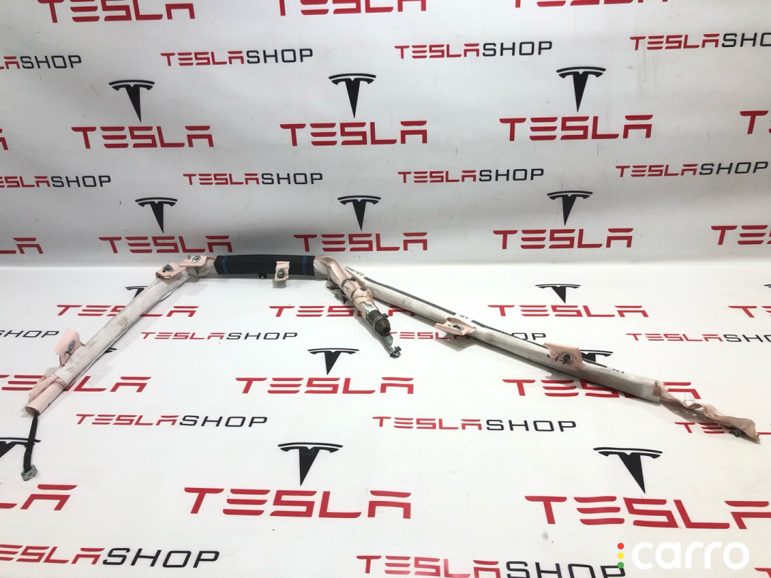 1005261-00-D Подушка безопасности боковая (шторка) левая Tesla Model S 2013г. - фото №3