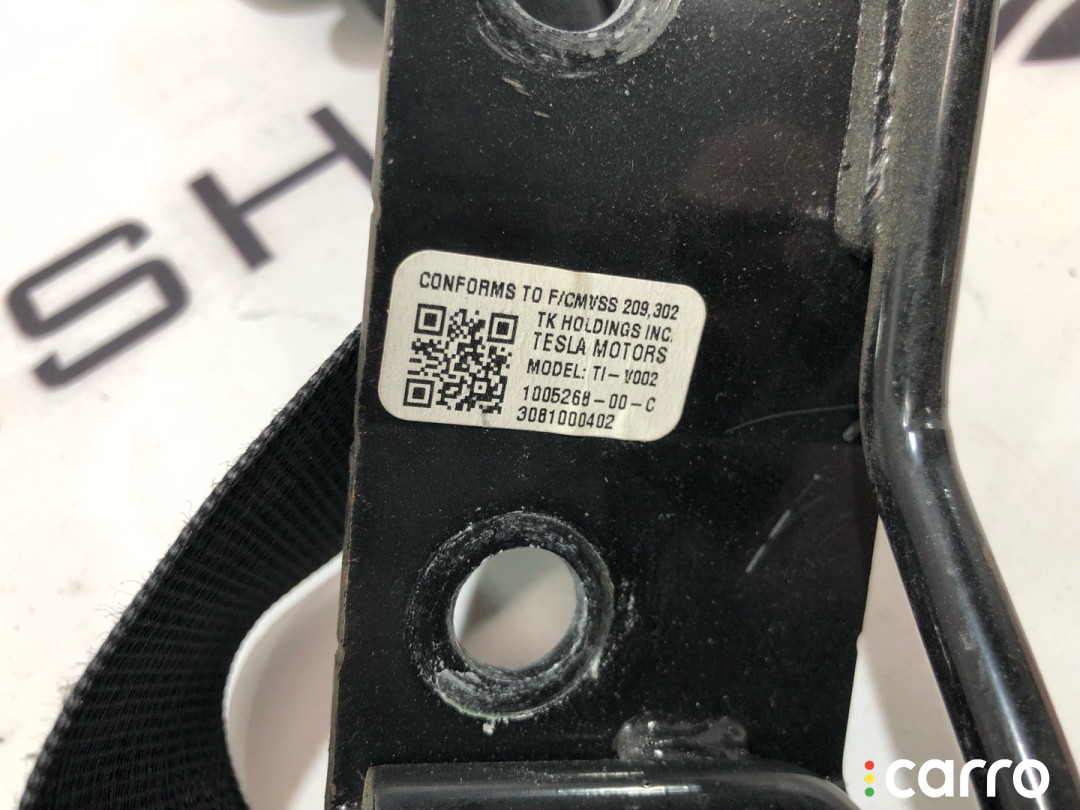 1023136-00-C, 1022115-00-B, 1005268-00-C Ремень безопасности задний нижний Tesla Model S 2013г. - фото №4