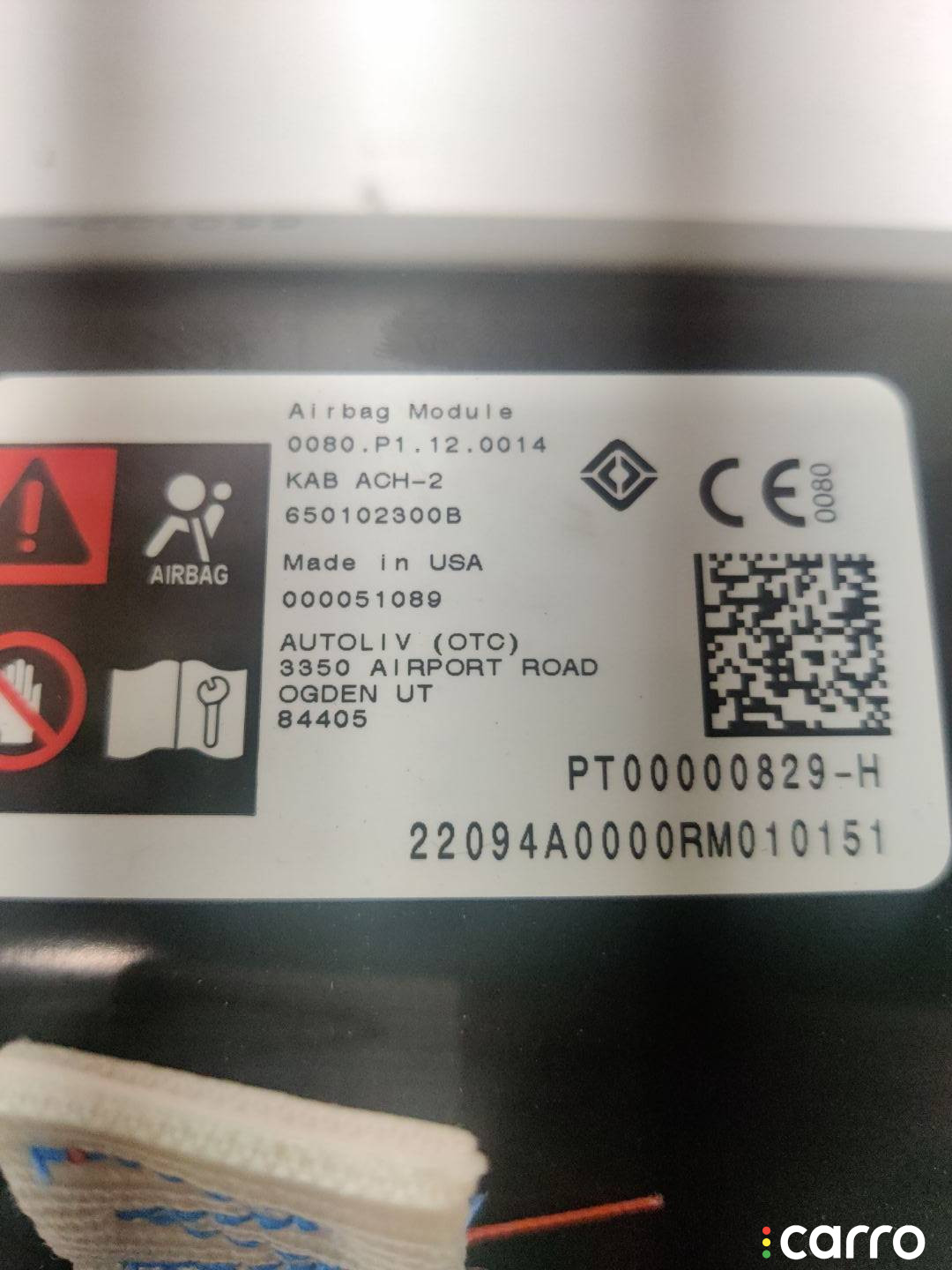 PT00000829-H Подушка безопасности коленная Rivian R1T 2022г. - фото №2