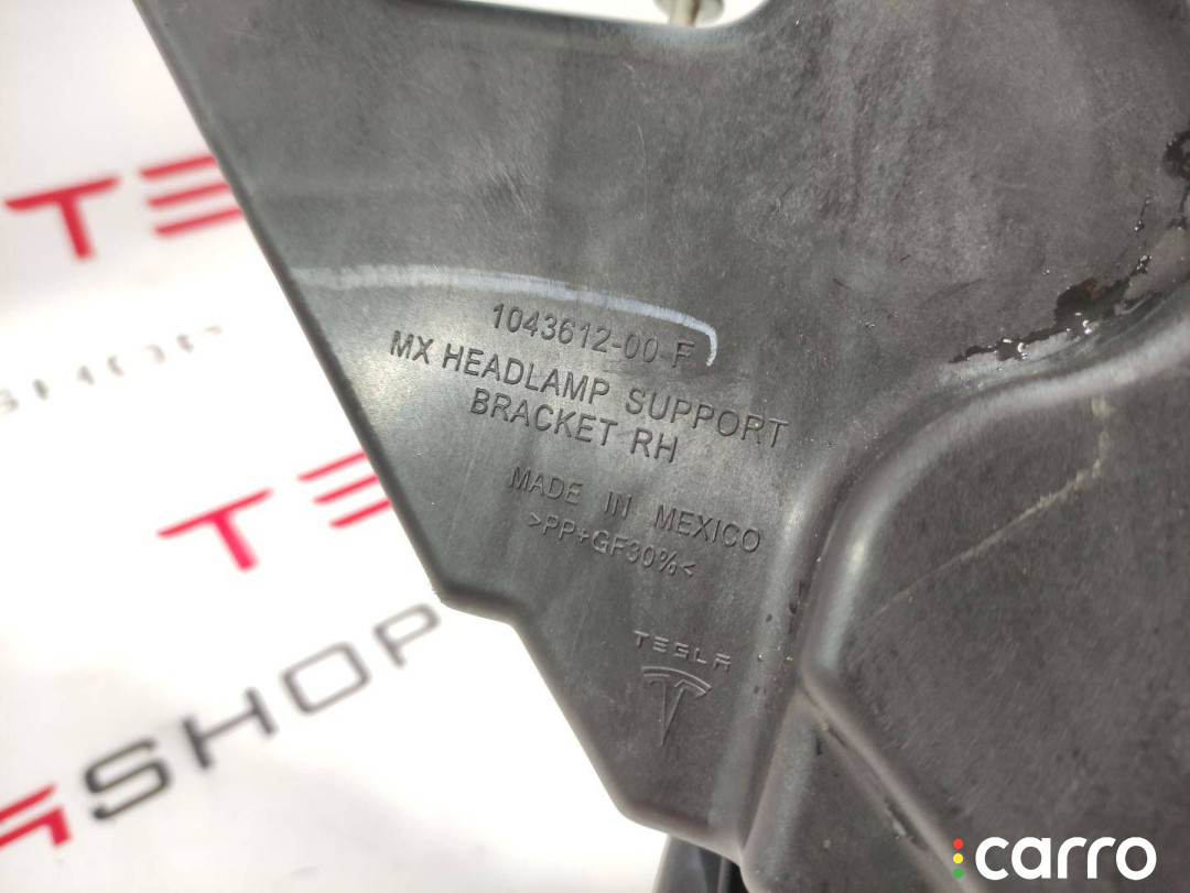 1043612-00-F, 1048807-00-A крепление фары (кронштейн фары) правой Tesla Model X 2018г. - фото №2
