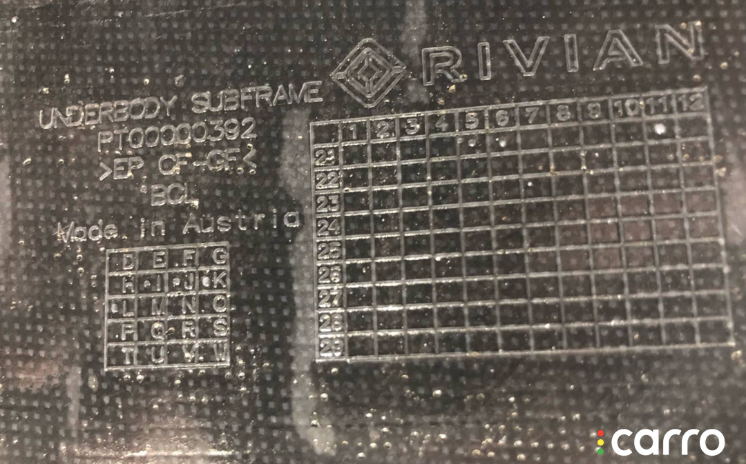 PT00000392 Защита днища задняя Rivian R1T 2022г. - фото №4