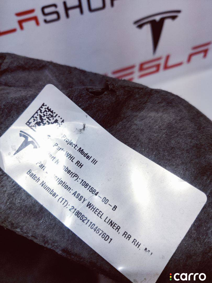 1081583-00-B Защита арок (подкрылок) задний левый Tesla Model 3 2019г. - фото №5