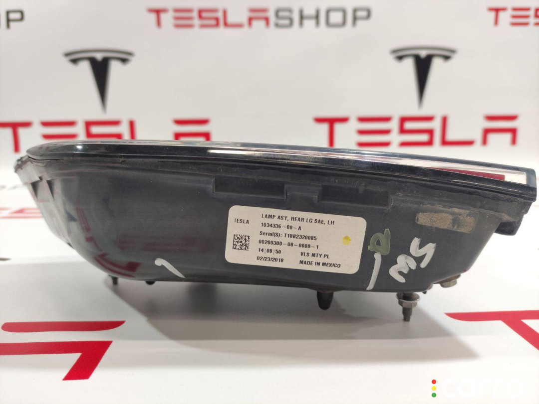 1034336-00-A фонарь крышки багажника левый Tesla Model X 2018г. - фото №5