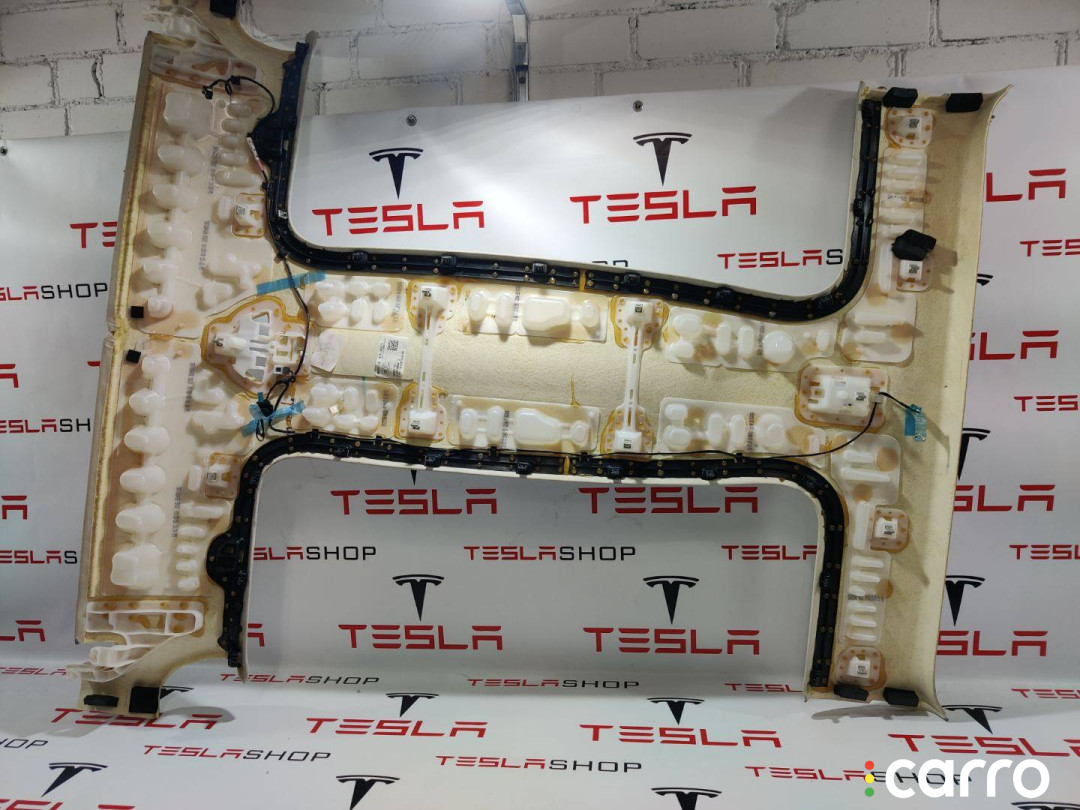 1032437-00-F, 1053921-06-K Обшивка потолка Tesla Model X 2018г. - фото №4