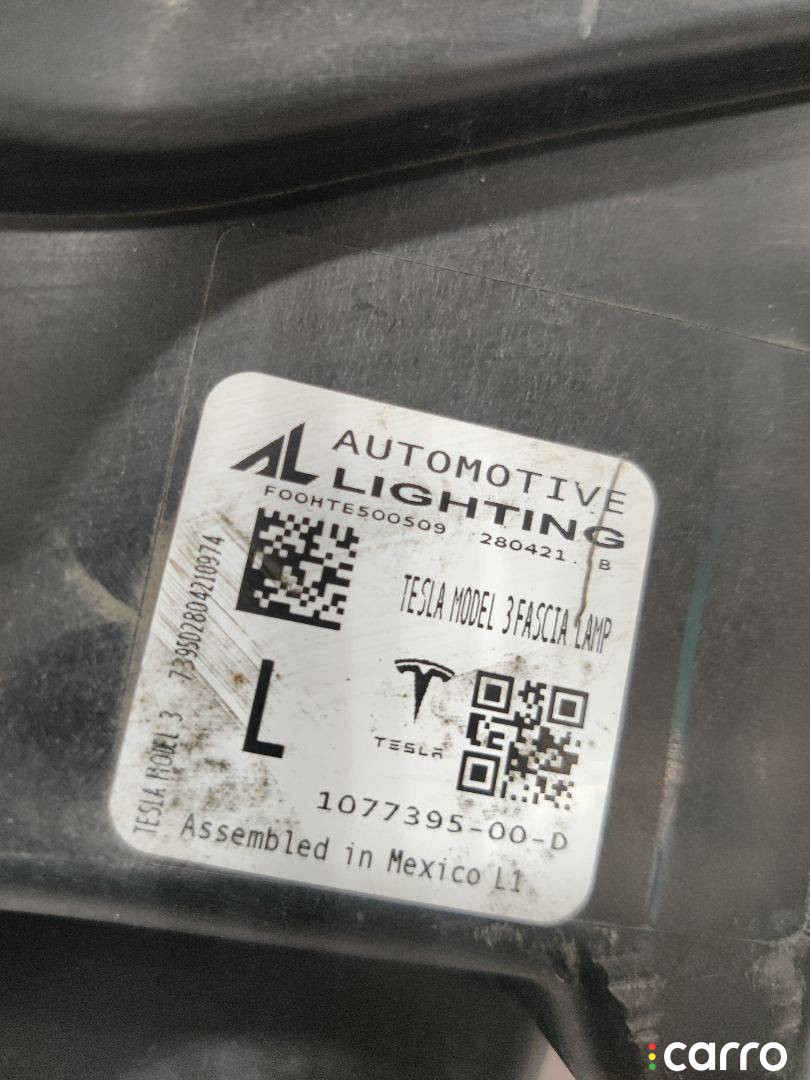 1077395-00-D фара противотуманная левая Tesla Model 3 2019г. - фото №6