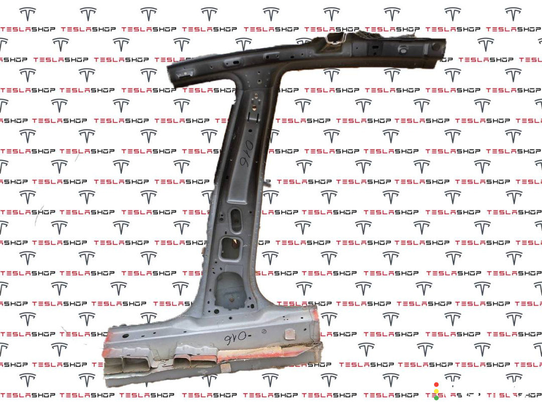 1080020-S0-B стойка кузова центральная правая Tesla Model 3 2020г. - фото №3