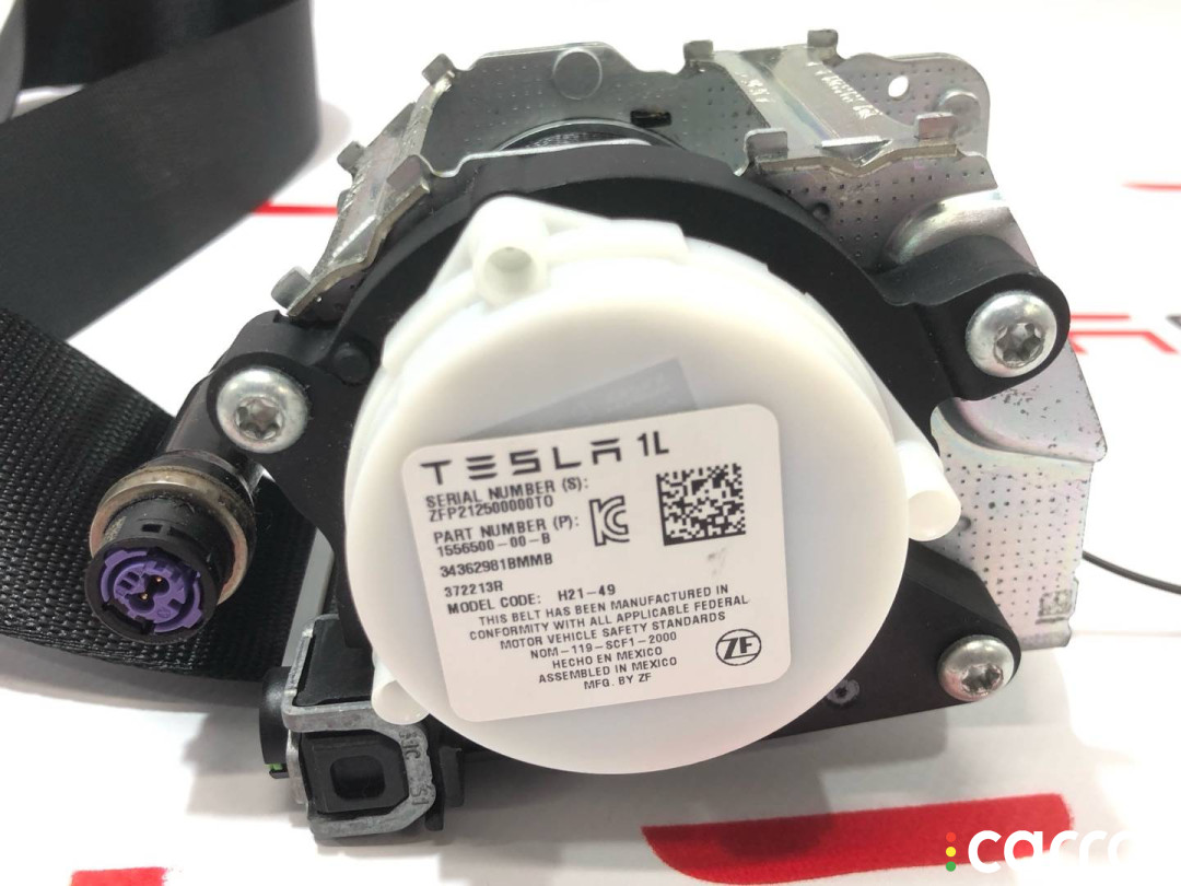 1556500-00-B Ремень безопасности передний левый Tesla Model S 2-й рест 2021г. - фото №5