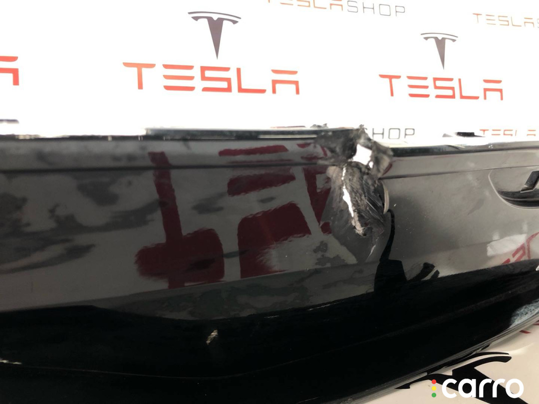 1565581-00-A, 1632940-22-A юбка бампера задняя Tesla Model S 2-й рест 2021г. - фото №3
