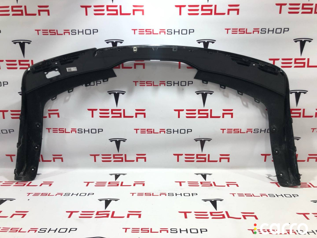 1565581-00-A, 1632940-22-A юбка бампера задняя Tesla Model S 2-й рест 2021г. - фото №4