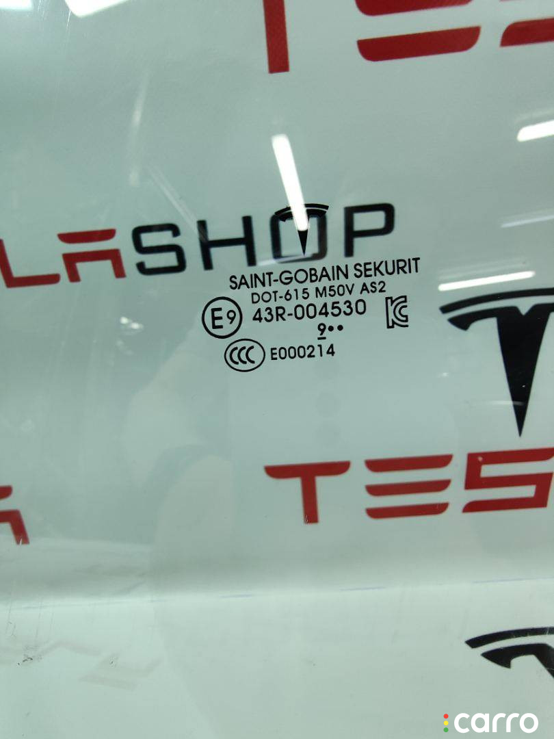 102882200J стекло двери передней левой Tesla Model X 2019г. - фото №3
