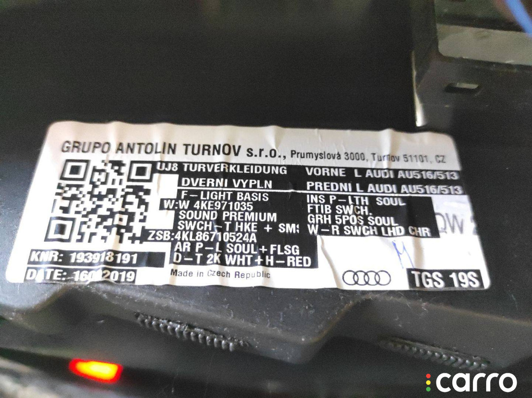 4K0.959.851.C, 4KE.867.117., 4KL867103 обшивка двери передней левой Audi e-tron 2019г. - фото №7