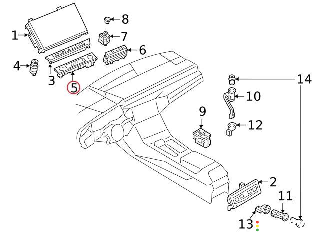 4N0959673, 4N0.905.217.B, 4KL.919.600, 4KR863263 декоративная накладка центральной консоли Audi e-tron 2019г. - фото №5