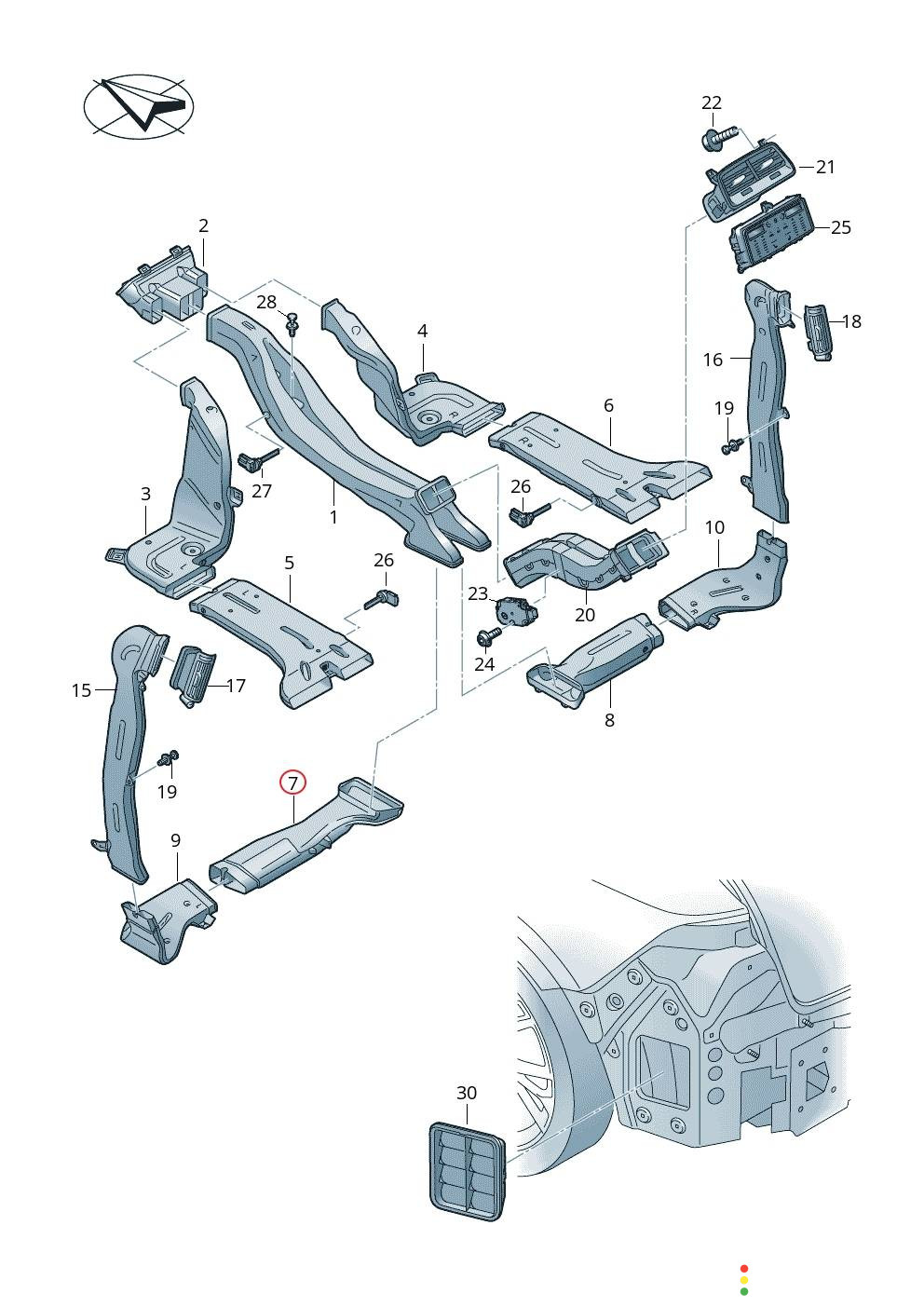 4KE819829 воздуховод Audi e-tron 2019г. - фото №4