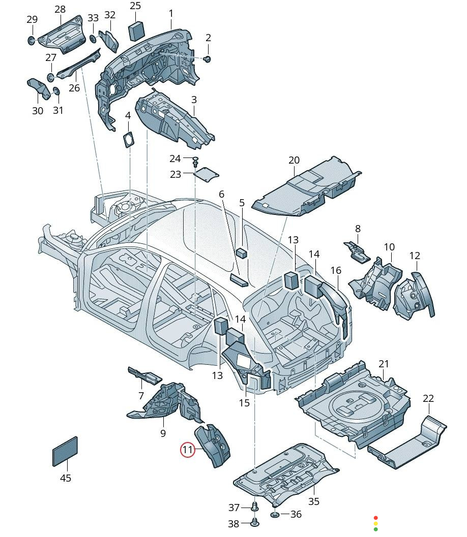 4KE863777 шумоизоляция (термозащита) Audi e-tron 2019г. - фото №1