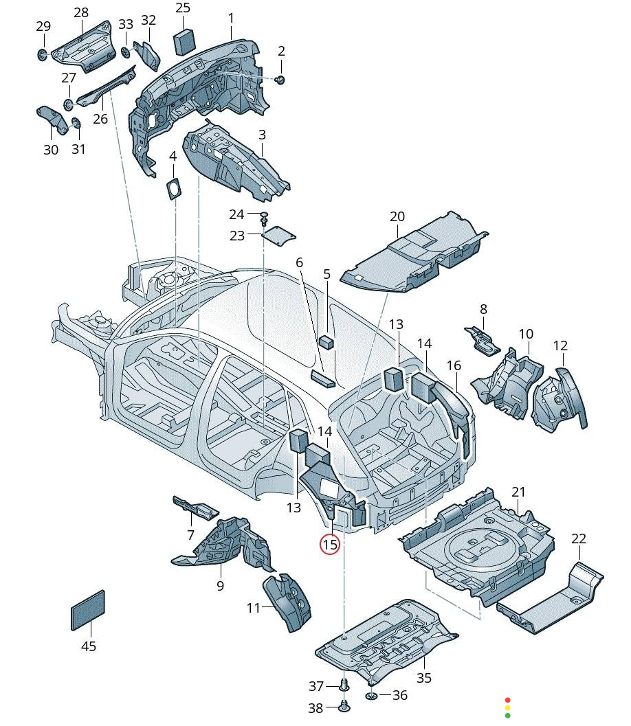 4KE864799 шумоизоляция (термозащита) Audi e-tron 2019г. - фото №1