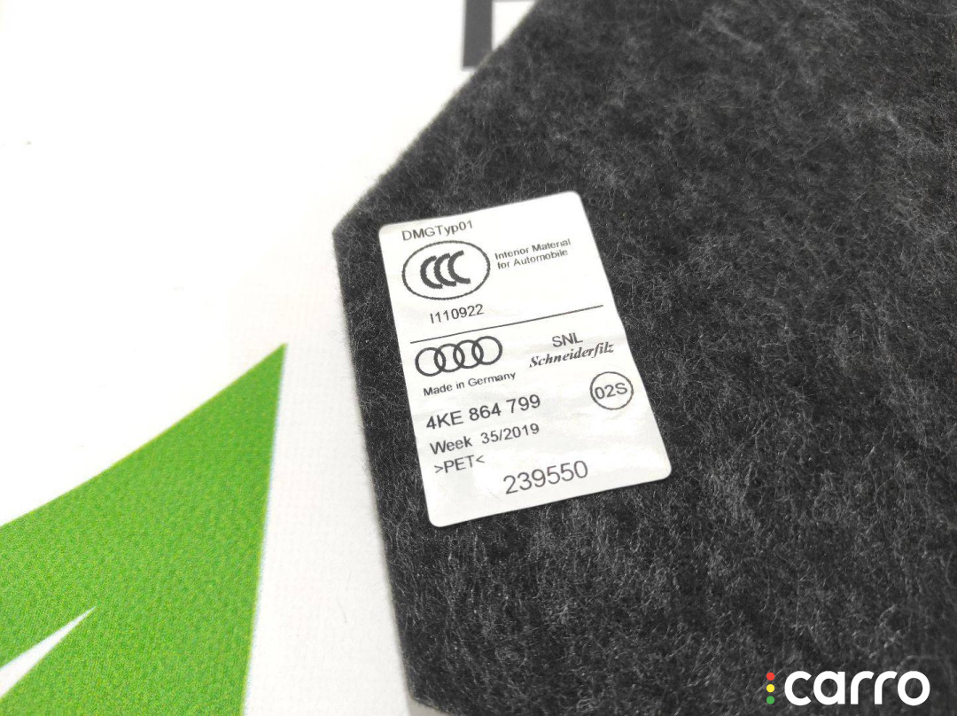 4KE864799 шумоизоляция (термозащита) Audi e-tron 2019г. - фото №4