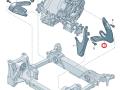 4KE199605M, 0EF903041L кронштейн двигателя левый Audi e-tron 2019г. - фото №8