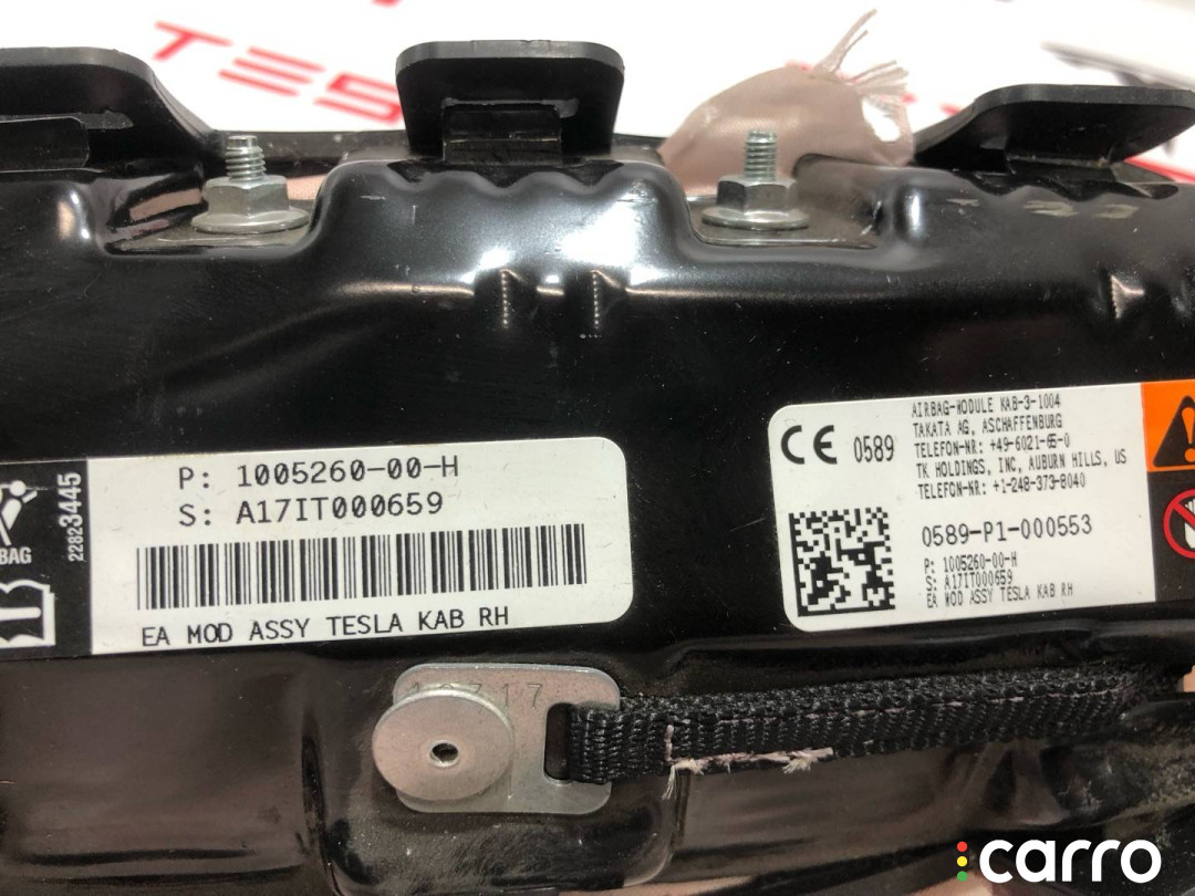 1005260-00-H Подушка безопасности пассажира Tesla Model X 2017г. - фото №4