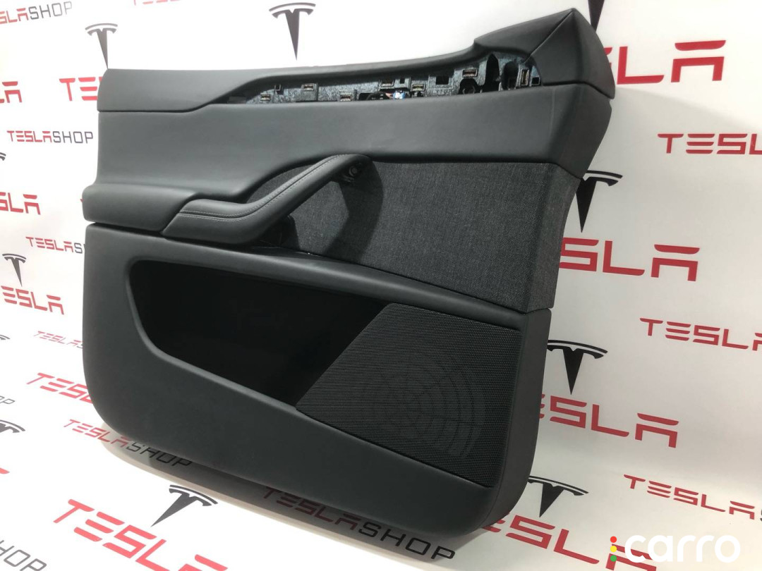 1608000-00-A, 1613838-00-C, 1634148-01-F обшивка двери передней левой Tesla Model X рест 2022г. - фото №3