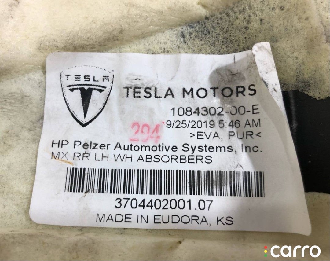 1084302-00-B шумоизоляция (термозащита) Tesla Model X 2019г. - фото №4