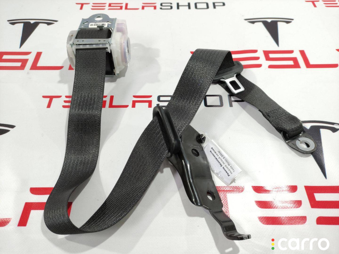 1023136-00-C, 1022114-00-B Ремень безопасности задний левый нижний Tesla Model S 2016г. - фото №1
