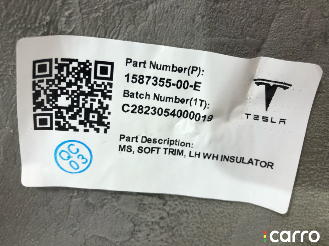 1587355-00-C шумоизоляция (термозащита) Tesla Model S 2-й рест - фото №3