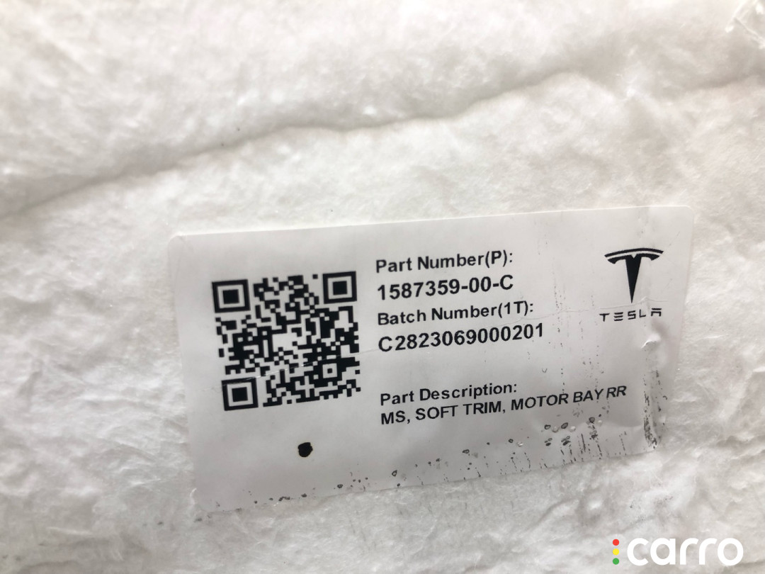 1587359-00-C шумоизоляция (термозащита) Tesla Model S 2-й рест - фото №3
