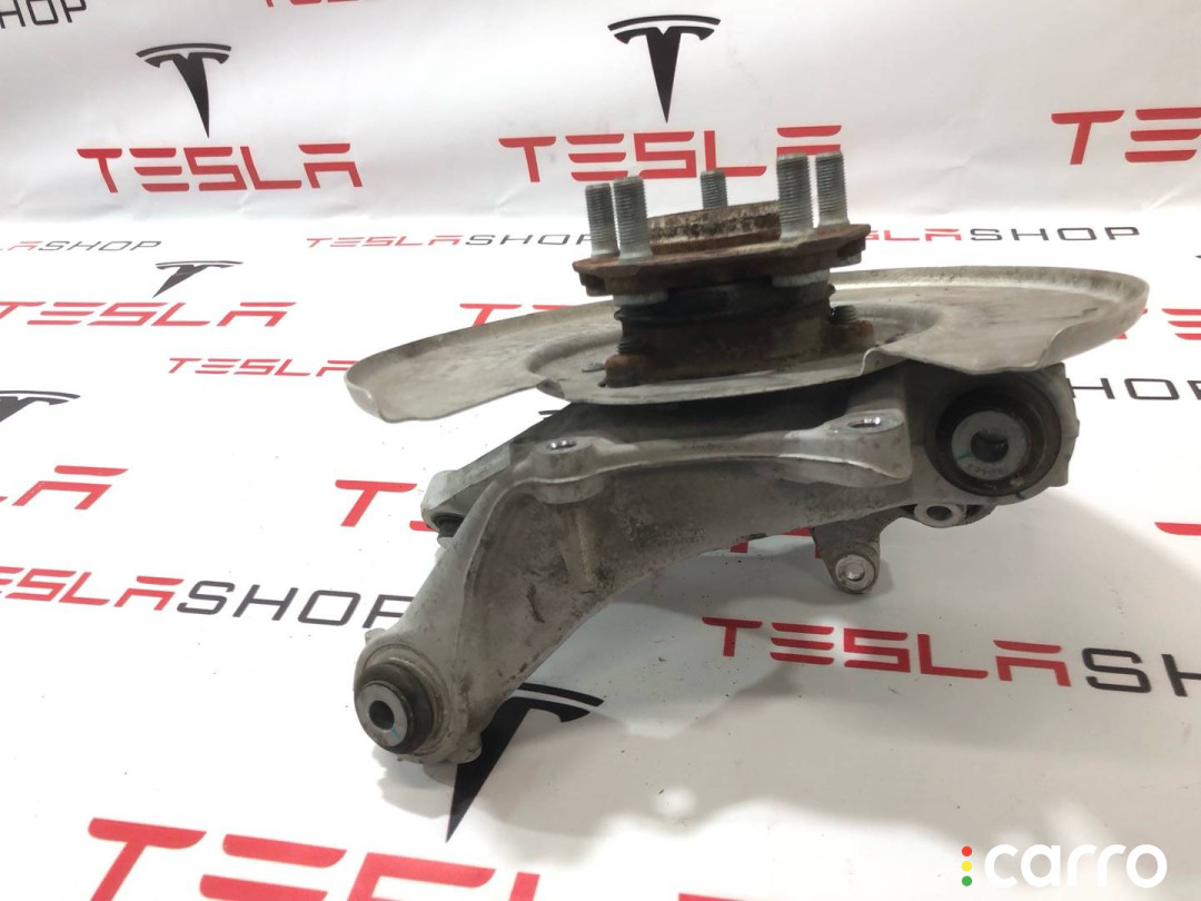 1044411-00-F, 1044665C Кулак задний левый Tesla Model 3 2022г. - фото №4