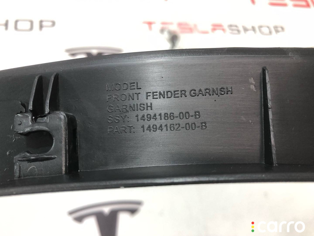 1494162-00-B, 1494186-00-B Молдинг крыла передний правый Tesla Model Y 2021г. - фото №5