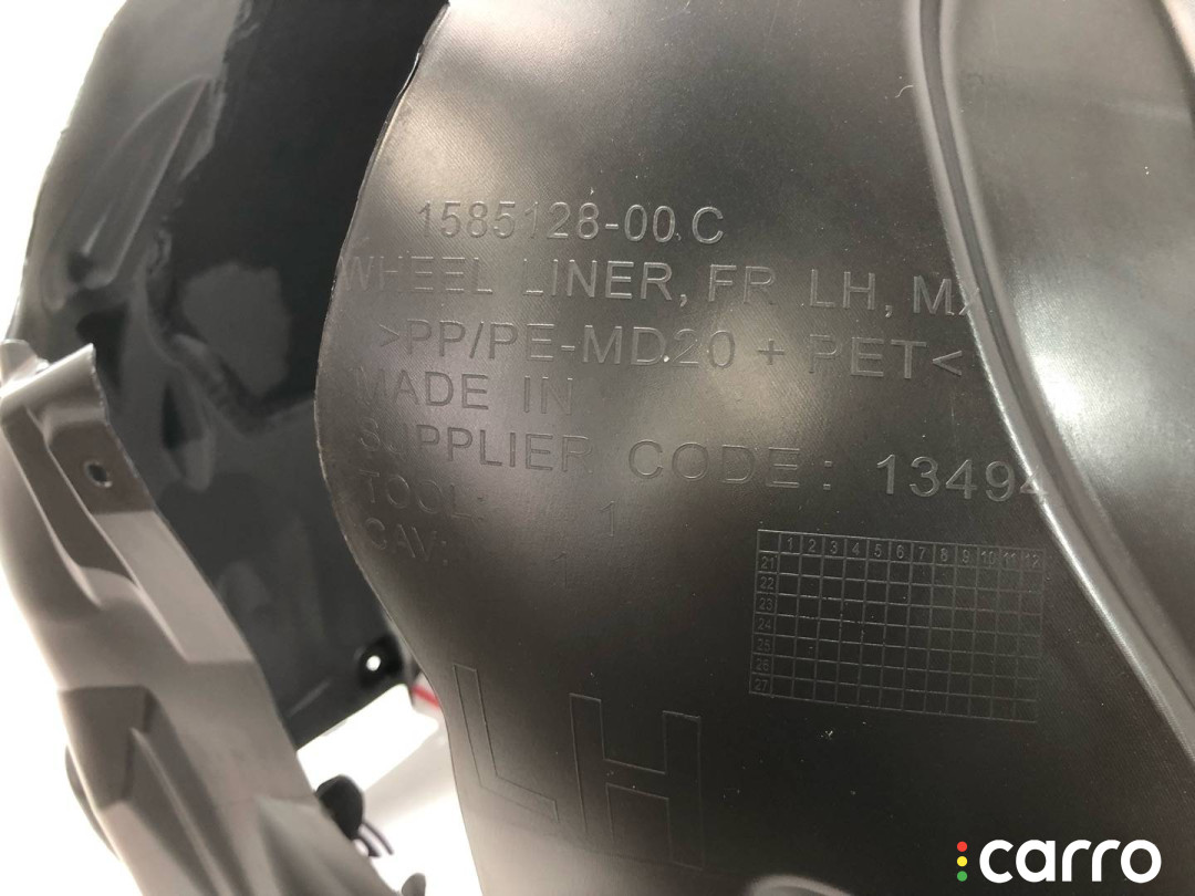 1585128-00-B, 1679843-00-A Защита арок (подкрылок) передний левый Tesla Model X рест 2022г. - фото №3