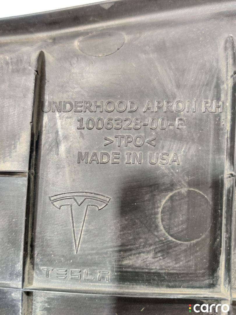 1006328-00-E, 1019075-00-A подкапотный пластик правый Tesla Model S - фото №3
