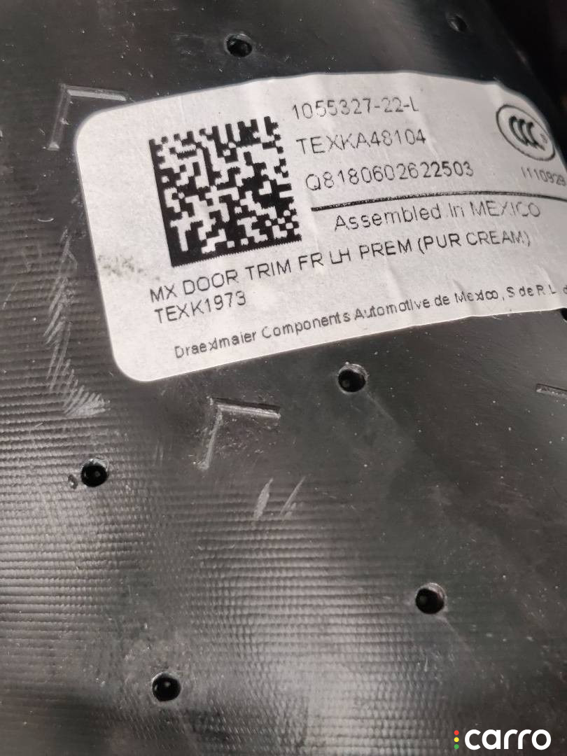 1035778-00-A, 1055327-22-L, 1047631-00-C, 1053086-00-F, 105886114 обшивка двери передней левой Tesla Model X 2018г. - фото №8
