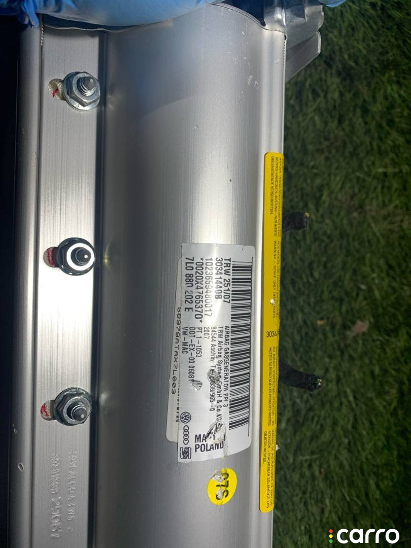 7L0880202 Подушка безопасности пассажира Volkswagen Touareg 2007г. - фото №3