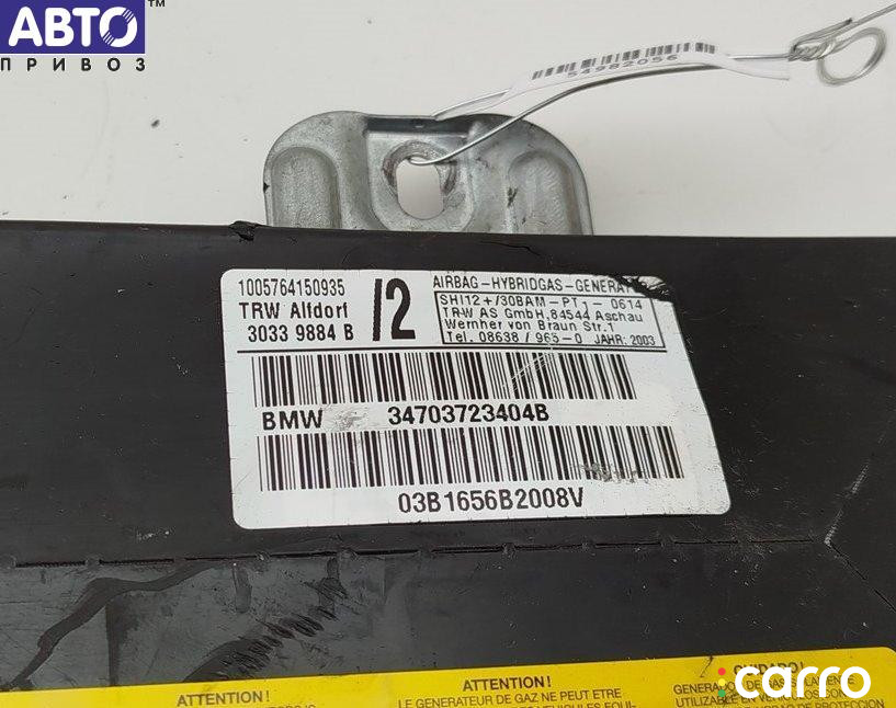 7037234 Подушка безопасности в дверь передняя правая BMW X5 E53 (1999-2006) 2003г. - фото №2