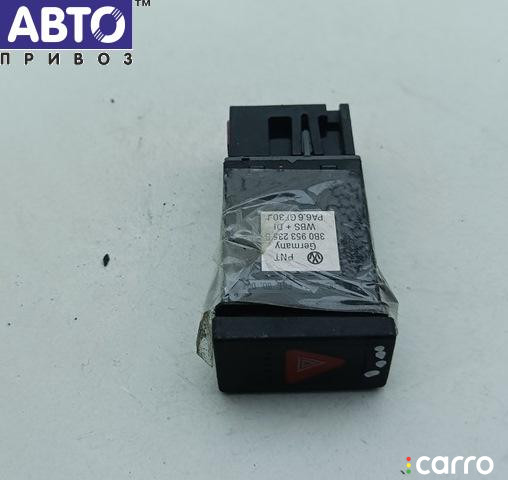 3B0953235B Кнопка аварийной сигнализации (аварийки) Volkswagen Passat B5 2001г. - фото №1