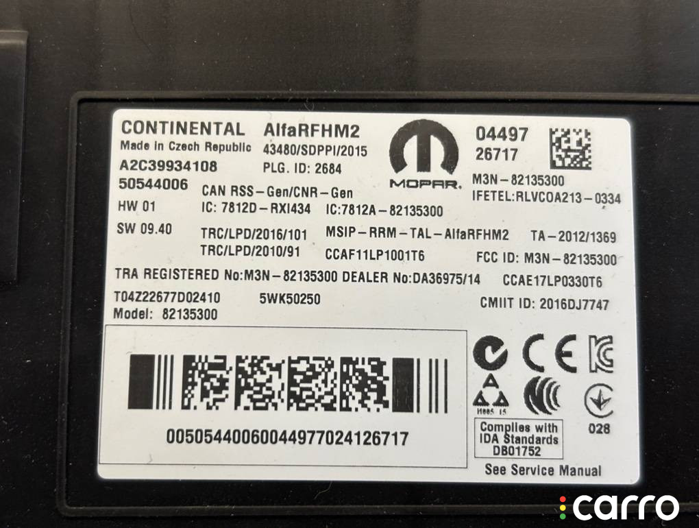 50544006 Блок управления системы Комфортный доступ Alfa Romeo Stelvio 2018г. - фото №2