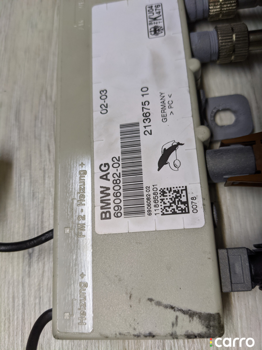 8380685, 6906082 Усилитель антенны BMW 5 E39 2003г. - фото №4