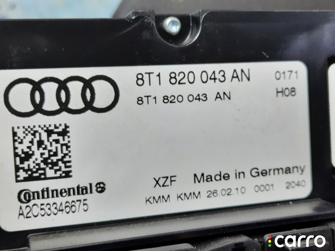 8T1820043 Блок управления климат-контролем AUDI A4 - фото №1