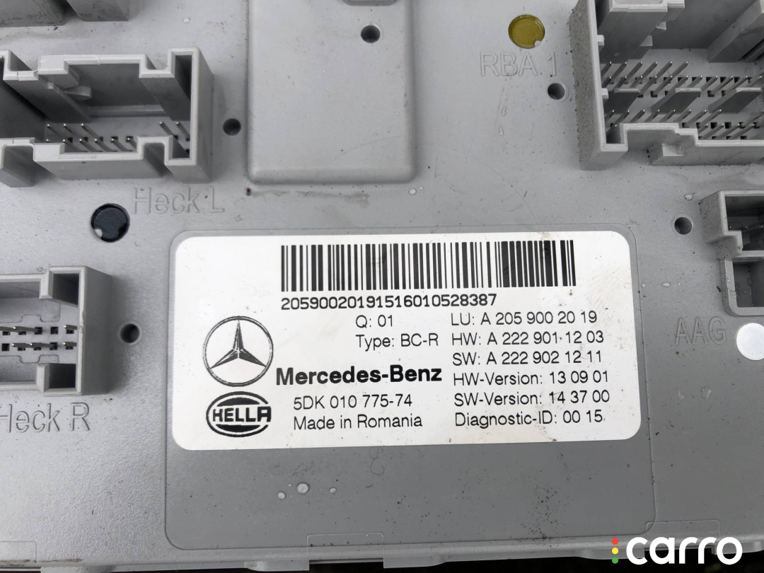 A2059002019 Блок SAM Mercedes-Benz C W205/S205/C205 2016г. - фото №2