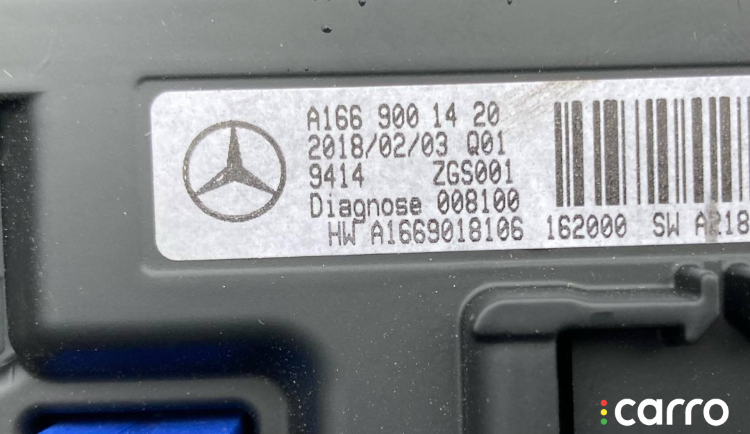 A1669001420 монитор мультимедиа Mercedes-Benz GLE W166 2018г. - фото №3