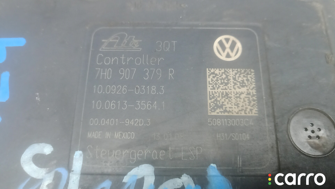 7H0907379R, 7H0614517B Блок ABS VOLKSWAGEN TRANSPORTER T5 T5 2006г. - фото №3