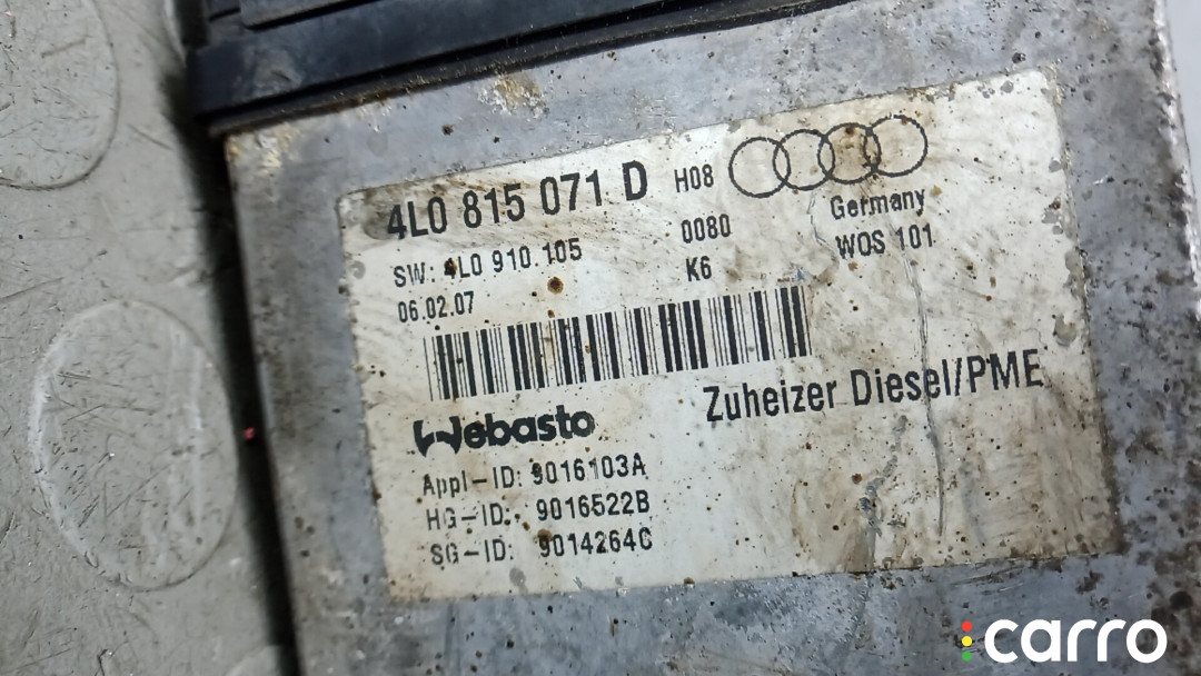 4L0815071D Автономный отопитель (вебасто) AUDI Q7 2007г. - фото №4