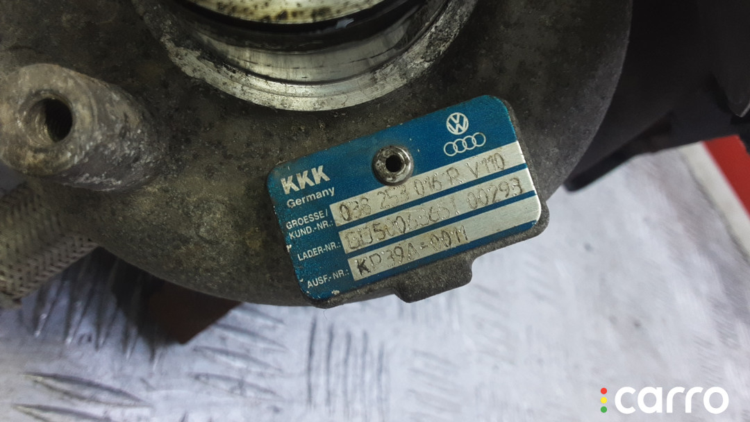 038253016RV110 Турбина дизельная VOLKSWAGEN TOURAN (1T1, 1T2) (1T1, 1T2) 2005г. - фото №7