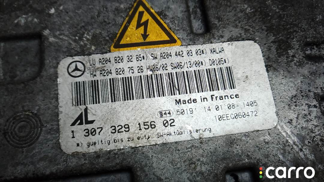 Фара левая MERCEDES BENZ C-CLASS W204 W204 2008г. - фото №9