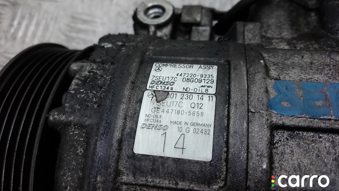 A0012301411 Компрессор кондиционера дизельный MERCEDES BENZ E-CLASS W211 W211 2005г. - фото №6
