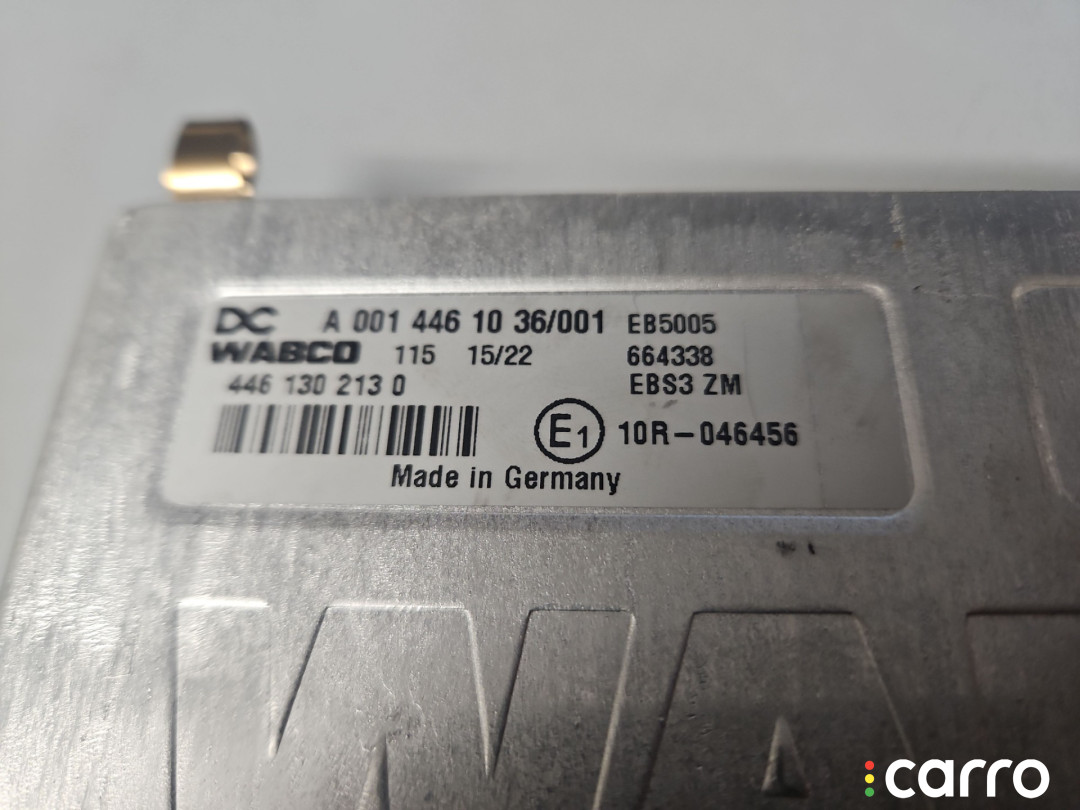 A0004469836, A0004469936, A0014460536, A0014461036, 4461302120, 4461302130 блок управления EBS Mercedes-Benz Actros 4 (MP4) 2016г. - фото №2